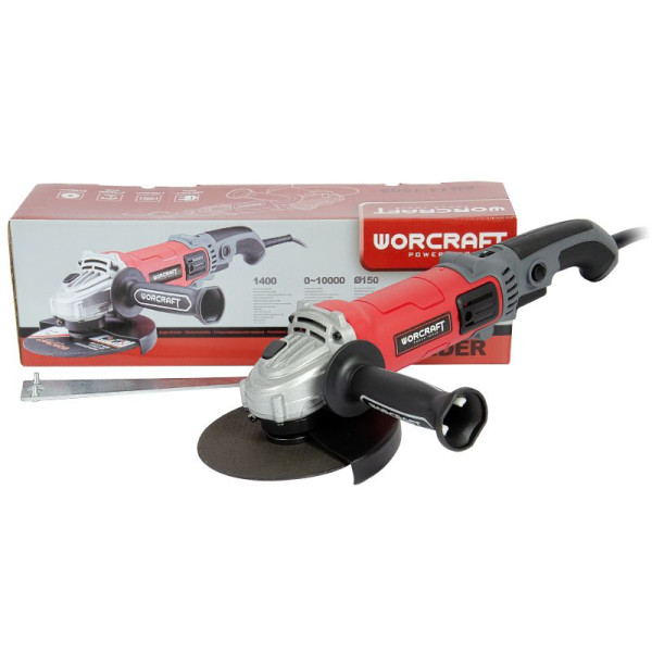 Шліфмашина кутова WORCRAFT AG14-150S