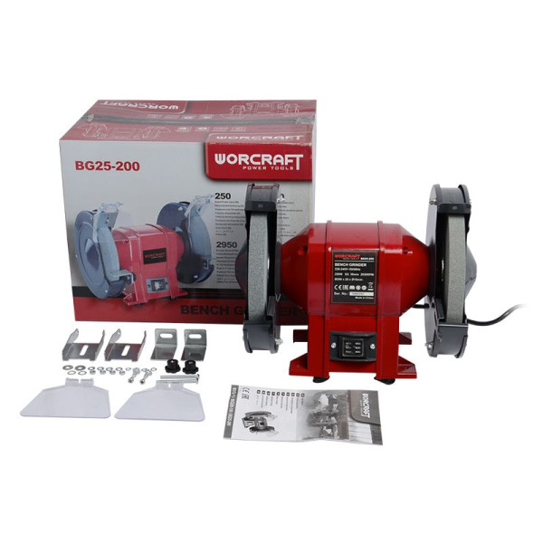 Верстат заточувальний WORCRAFT BG25-200
