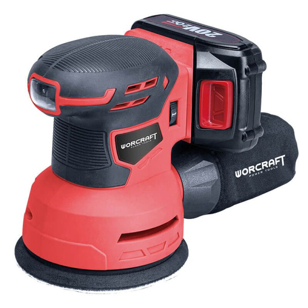 Акумуляторна шліфмашина ексцентрикова WORCRAFT CRS-S20Li