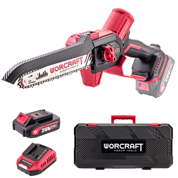 Акумуляторна безщіткова міні-пила ланцюгова WORCRAFT CHS-S20LiBDM