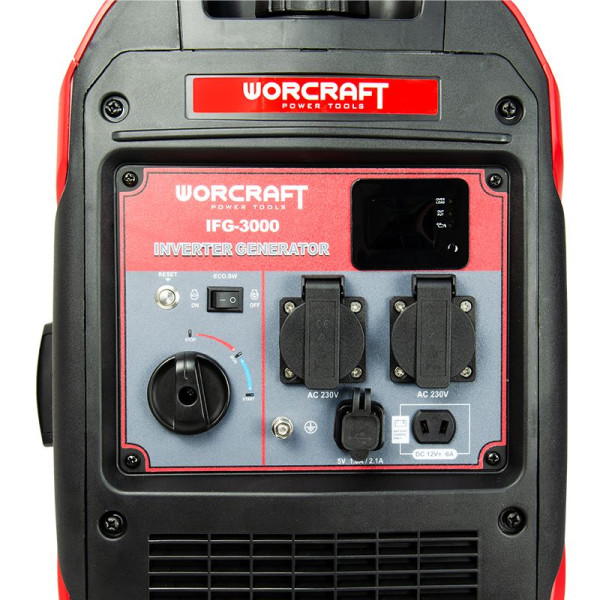Інверторний бензиновий генератор 3,5 кВт WORCRAFT IFG‑3000