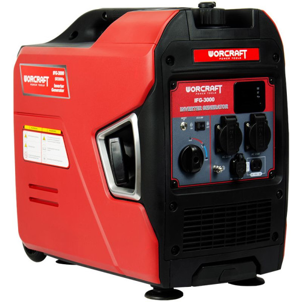 Інверторний бензиновий генератор 3,5 кВт WORCRAFT IFG‑3000